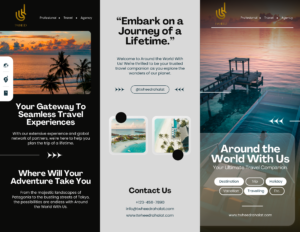 brochure for travel agency