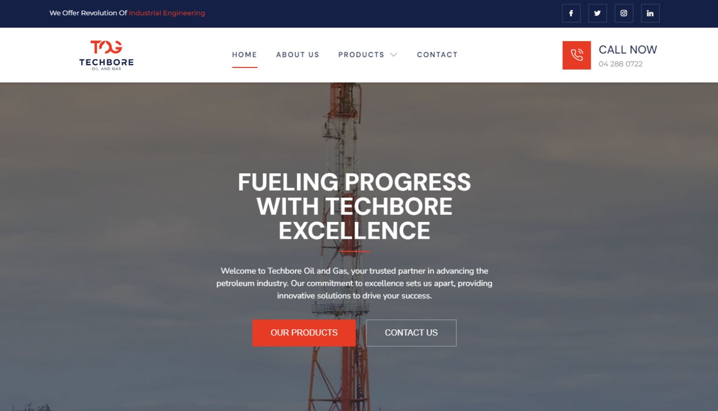 Techbore website