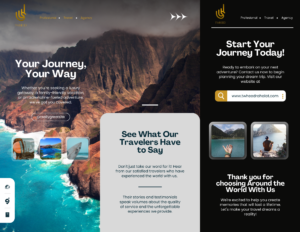 brochure for travel agency